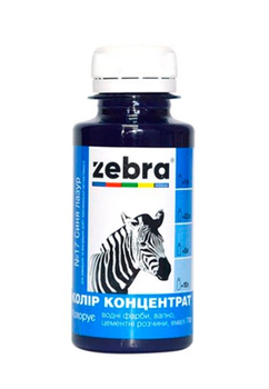 Колір концентрат Zebra 617 синя лазур 100 мл