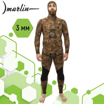 Гідрокостюм для підводного полювання Marlin ELEMENT OLIVA 3 мм 52