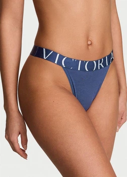 Трусики Victoria's Secret Exploded Logo Cotton 90s Brief XS синий (144000434226QD2XS)