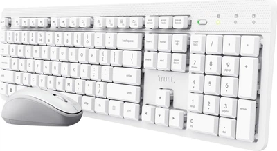 Комплект беспроводной Trust Ody II Silent Keyboard & Mouse set Wireless White (8713439254655)