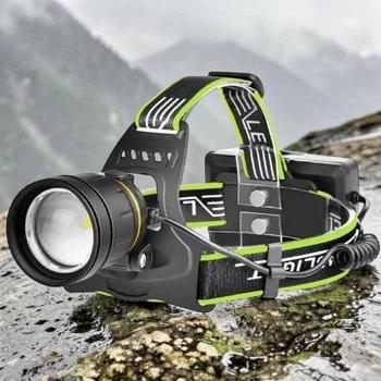 Налобный фонарь Bailong BL P90 3x18650 Type-C Zoom (3-ZІA)