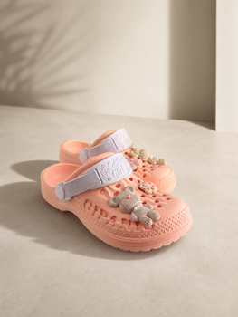 Крокси, сабо Gipanis для девочки Розово-персиковый 35 (21,5 см) (gp009 pink)
