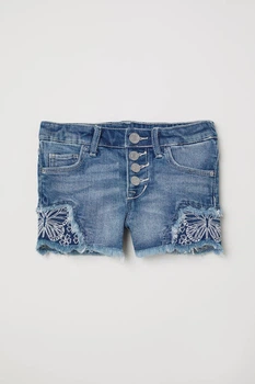 Джинсовые шорты для девочки H&M 122 размер синие 0626268001