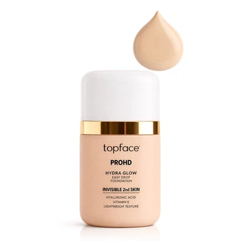 Тональна основа Topface PROHD Hydra Glow Easy Drop рідка, 30 мл (PT477), 02 Porcelain Veil Холодна бежева