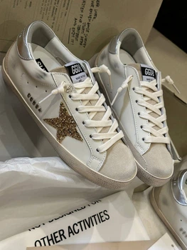 Кросівки жіночі Golden Goose Super Star шкіряні 38 білі