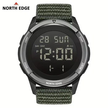 NORTH EDGE TERRAX Спортивний цифровий годинник – Будильник, Секундомір, Дві часові зони, Автокалендар, Підсвітка