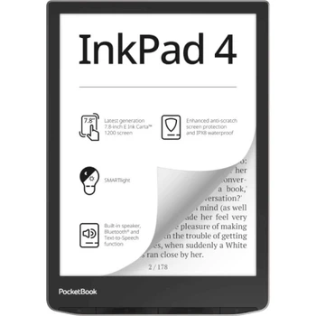 Электронная книга 7.8" PocketBook InkPad 4 (743G), Stardust Silver (PB743G-U-WW)
