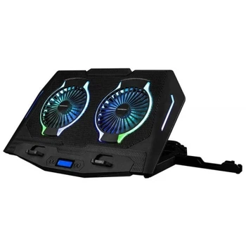 Подставка для ноутбука до 17" Modecom SILENT FAN MC-CF-21-RGB, Black (MC-CF-21-RGB)