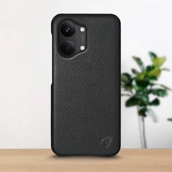 Кожаная накладка Stenk Cover для Xiaomi Poco X8 Pro Max Черный (80580)