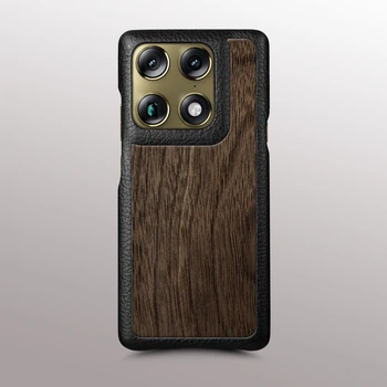 Кожаная накладка Stenk WoodBacker для Motorola Signature Черный (80610)