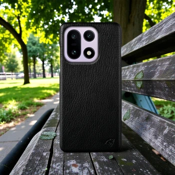 Кожаная накладка Stenk Cover для OnePlus 15 Черный (80574)