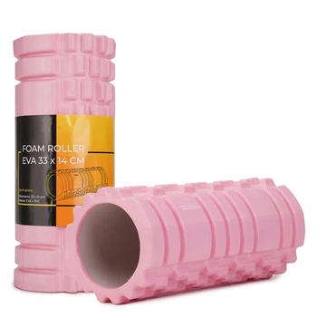 Масажний ролик Cornix EVA 33 x 14 см (валик, роллер) XR-0036 Light Pink