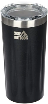 Термокухоль Skif Outdoor Drop 0.42L, Black. Нержавіюча сталь|Тритан