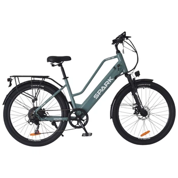 Электровелосипед SPARK E-CITY EASY GO 17`` 48V/500W/12,5Ah серо-оливковый