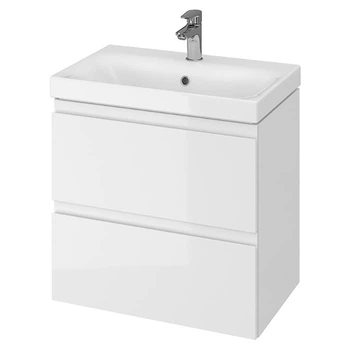 Тумба с умывальником CERSANIT Moduo 59.5x62x37.5см подвесная белая S801-227