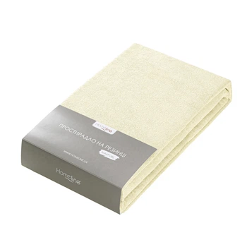 Простирадло Home Line 120108301 160х200 Махрові; Бавовна Бежевий
