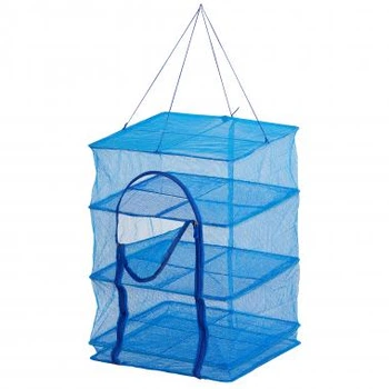 Сетка подвесная для сушки продуктов 3 уровня 35×35×65 см