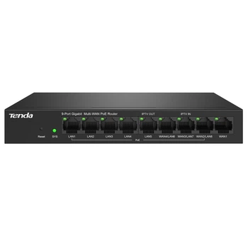 Маршрутизатор Tenda G0-8G-PoE с 8 PoE+ портами, поддержкой IPSec/PPTP/L2TP VPN(DL_32AFFD68DC1F)
