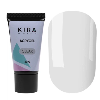 Акригель Kira Nails Acryl Gel Clear, 30 г