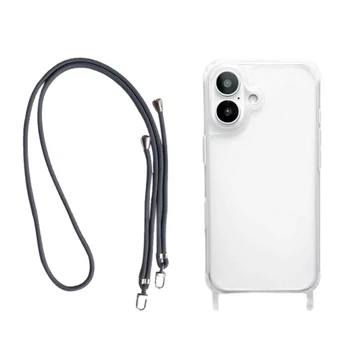 Чохол Clear Case With Rope IPhone 17 Dark Grey