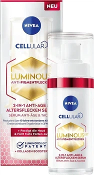 Serum do twarzy Nivea Cellular Luminous630 przeciwstarzeniowe 2 w 1 na przebarwienia i zmarszczki 30 ml (9005800387079)