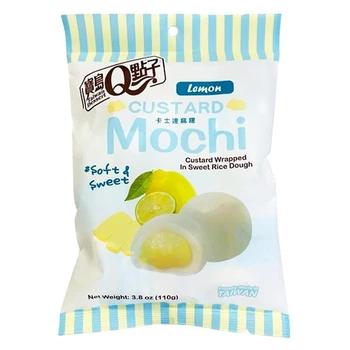 Японские Моти Taiwan Dessert Mochi Custard Lemon Заварной крем с лимоном 110г
