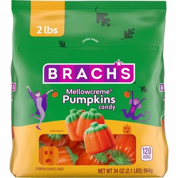 Жевательные конфеты Brach's Mellowcreme Pumpkins Candy Halloween Ириски Тыквы 964г