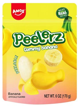 Желейні Цукерки Amos 4D Peelerz Banana Банан 170г