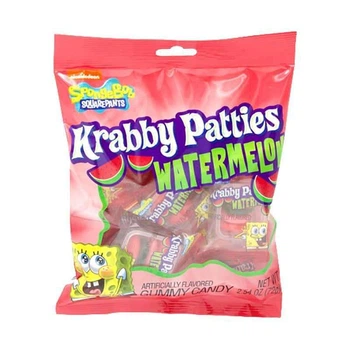 Желейный Бургер Frankford SpongeBob Krabby Patties Watermelon Губка Боб Арбуз