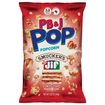 Солодкий Попкорн JIF PB&J Pop Pocorn Strawberry Peanut Butter & Jelly 149г