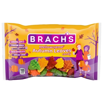Жевательные конфеты Brach's Autumn Leaves Mellowcreme Candy Halloween Ассорти 226г