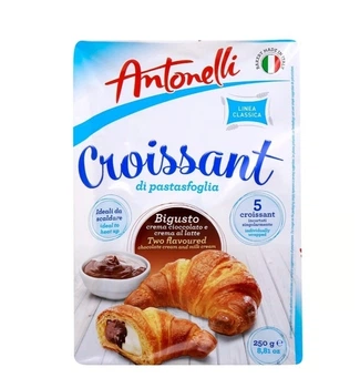 Круасаны Antonelli Croissant Milk Chocolate Filling Сливочно-шоколадный крем 250г