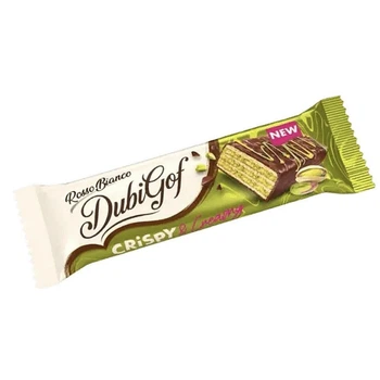 Дубайский шоколадный батончик Rosso Bianco DubiGof Crispy & Creamy Фисташковый 30г