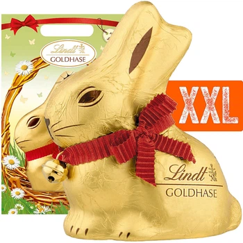 Шоколадный заяц Lindt XXL Mega Gold Bunny 1кг