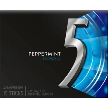 Жуйка Wrigley's 5 Peppermint Cobalt Кобальт Peppermint Peppermint Cobalt 15 пластинок