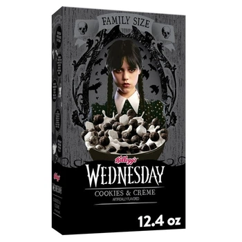 Пластівці із зефіром Kellogg's Wednesday Cereal Cookies & Creme Печиво та Крем 351г