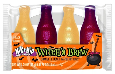 Цукерки Nik-L-Nip Witch's Brew Wax Bottles 4Pk Воскові пляшечки 39г
