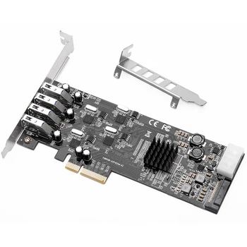 Плата расширения MOGE PCIE X4, USB 3.0, 4 порта, модель MC2025