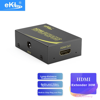 Підсилювач HDMI-сигналу EKL HA 30 м 4K/60Hz Black