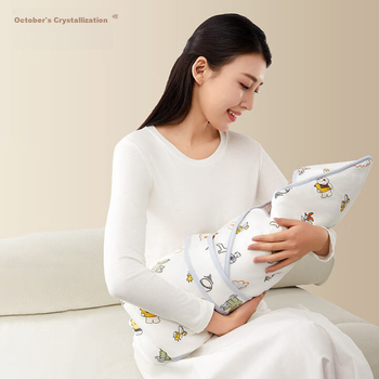 Пеленка-одеяло для новорожденных Shiyuejiejing из чистого хлопка, осенне-зимняя, отпугивающая встряску, толстая стеганая, Summer Coast