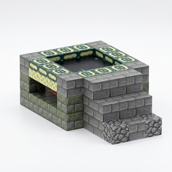 Магнітний конструктор Minecraft Телепортер Ендера 64 деталі тематичний набір кубиків