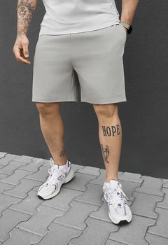 Мужские Шорты Стэф Светло-серые Трикотажные Спортивные Staff Cor Light Gray M (391348)