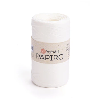 Рафія YarnArt Raffia Papiro 100г 130м молочна №1307