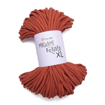 Шнур товстий Macrame Braided XL 10мм 1000г теракот №785