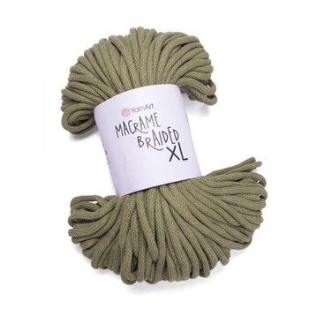 Шнур товстий Macrame Braided XL 10мм 1000г лляний №793