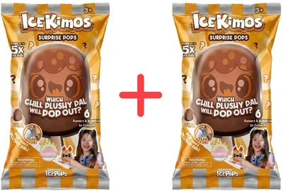 Набор мягких игрушек-сюрпризов Ice Pops с формой для мороженого Ice Kimos Забавные ледяные друзья 2 шт (584858377_584858377)
