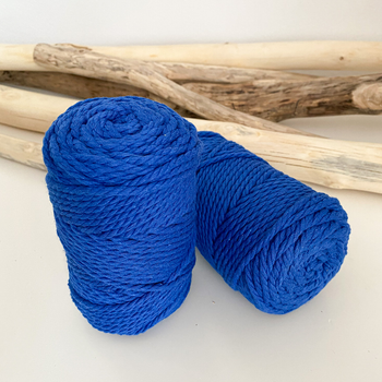 Шнур кручений YarnArt macrame rope 3мм синій 250г (№772)