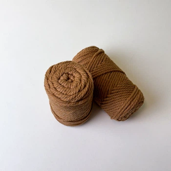 Шнур кручений YarnArt macrame rope 3мм карамель 250г (№788)