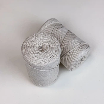 Шнур плетений YarnArt macrame cotton 2мм бежевий (№753)