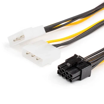 Кабель ATCOM (Video power) 8pin to 2molex, 15см 8604